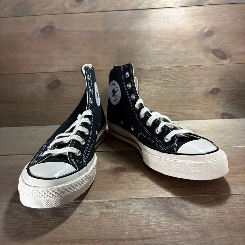 Converse Chuck 70 Hi womens size 10.5 shoes Black Canvas Lace Up sneakers